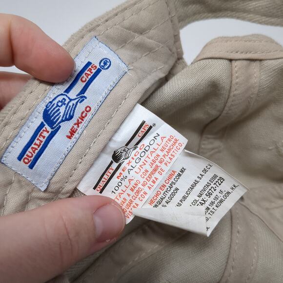 Cancun Slideback Baseball Cap Beige One Size Adjustable Embroidered Quality Caps - Picture 9 of 9